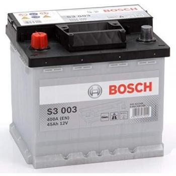 Batería de Coche Bosch 45Ah 400A S3003 Borne + Izquierda