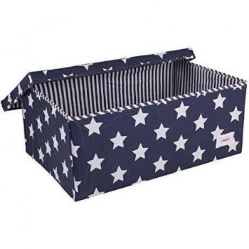 Minene Caja de Tela Estrellas, Azul Oscuro