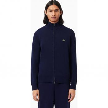 Cárdigan de Algodón con Cremallera Lacoste para Hombre, Diseño Elegante, Color Azul, Tallas: XS, S, M, XL, 3XL