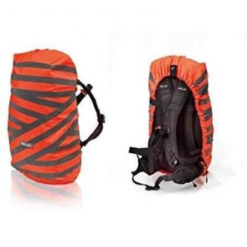 Xlc Regenhülle-2501760950 Cubierta, Adultos Unisex, Naranja y Plateado, 25 L