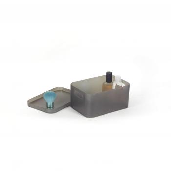 Deblanch Organizador, PS, Gris Traslucido, 15.5 X 11 X 12 Cm