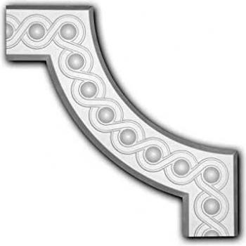 Elemento decorativo de esquina 152376 estilo neoclásico blanco Profhome
