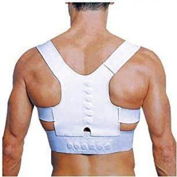 InnovaGoods IG116509 Armor, Corrector de Espalda Magnético, Blanco