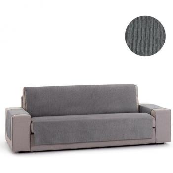 Protector Cubre Sofá Funda de Sofa Adaptable modelo Chenilla, Diseño Elite, Color Gris, 4 Plazas