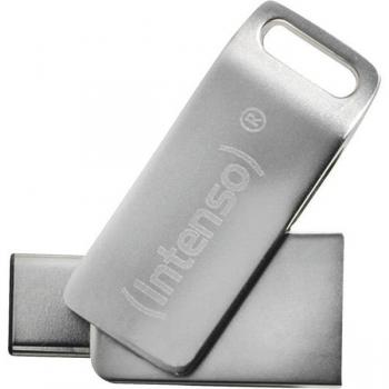 Intenso cMobile Line Memoria USB 128GB - USB-A y USB-C, 3.2 Gen 1, Plata
