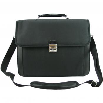 D&N Business Line Maletín, 41 cm, 18 Liters, Negro