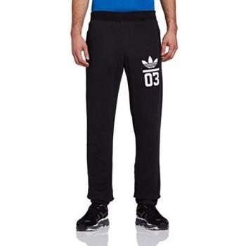 adidas Sporthose 3 Stripes Trefoil Trackpants - Pantalones de running para hombre, color negro, talla XL