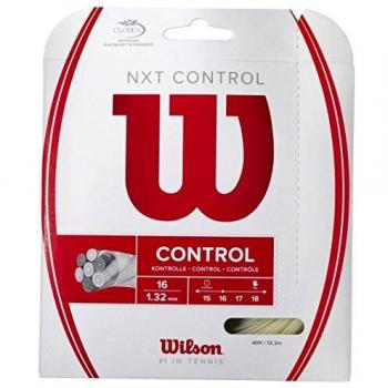 Wilson NXT Control Tennis String Set 12.2m - Natural Color, Unisex, 1.32mm Thickness