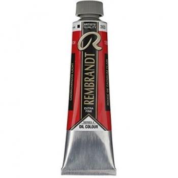Talens Rembrandt - Excelentes colores de pintura al óleo - 40 ml - 303 Rojo cadmio claro