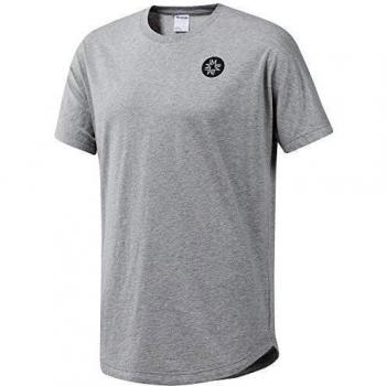 Reebok LM tee Camiseta, Hombre, brgrin/Gravel, M
