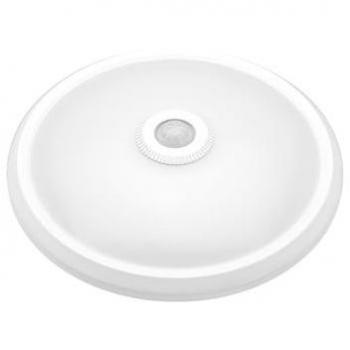 Aplique LED redondo con sensor y emergencia IP20 16W neutro