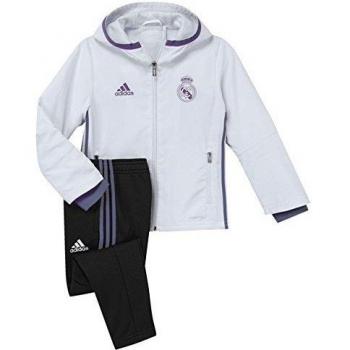 adidas Real Madrid Cf Pre I Chándal, Niños, Blanco / Morado, 1-2 años