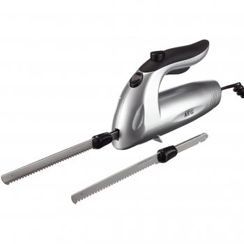 AEG EM 5669 Eléctrico, Cuchilla Dentada y Hoja para congelados, 180W, 180 W, Silicona, Plateado