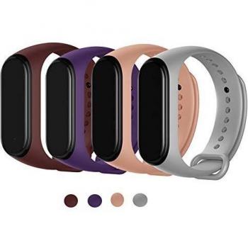 Maspen Compatible para Xiaomi 4 Correa Pulsera Ajustable Correa de Reemplazo Deportivo Compatible con Xiaomi 4, Xiaomi 3 para Mujeres Hombres