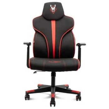 Silla Gaming Woxter Stinger Station Alien V2.0 Roja - Eje de Acero, Gas Pistón Clase 4, Ergonómica, Reposabrazos Acolchados, Altura Ajustable, Rued