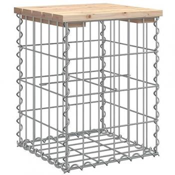 vidaXL Garden Bench Gabion Design 33x31x42 cm Solid Wood Pine