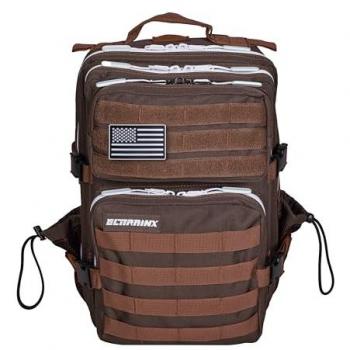 Elitex 25L Unisex Tactical Training Backpack - Coffee Brown
