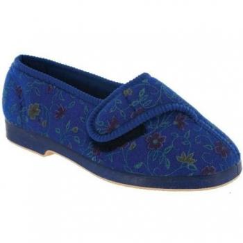 GBS Wilma Ladies Wide Fit Slipper Female Wine UK Size 3