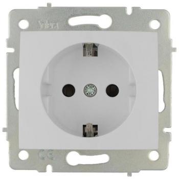 Base enchufe 2P+TT con obturador 16A Europa Solera ERP60