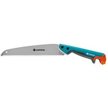 GARDENA 8737 - Sierra CombiSystem de Acero Inoxidable, Color Gris/Naranja/Plata/Azul, 30 cm