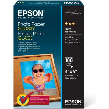 Epson S042038 - Papel Fotográfico Brillante de 10x15cm, 100 Hojas, 225gsm