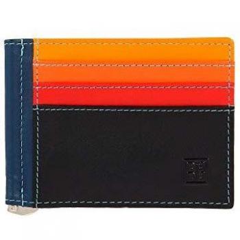 Dudu - Cartera pequeña de hombre de piel con pinza para billetes, billetera con clip de dinero, cuero, titular de la tarjeta de crédito, diseño slim