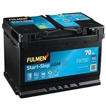 Fulmen FK700 AGM Car Battery 12V 70Ah 760A Start & Stop
