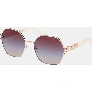Guess Oversized Geometric Metal Women's Sunglasses in Cream