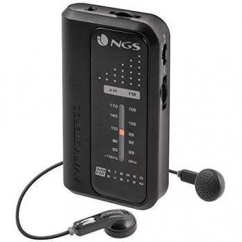 Radio Portátil Analógica NGS Code Knock con AM/FM y Auriculares