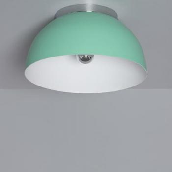 Plafón Circular de Aluminio Ø305 mm Bosco Silver Verde Celadón