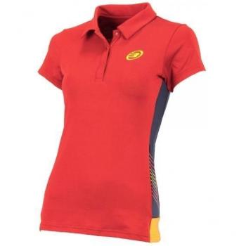 Bullpadel - Bazagueda Polo, color red, talla UK-16