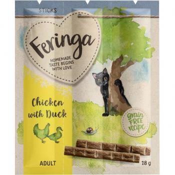 Feringa Sticks con pollo y pato para gatos - Pack ahorro: 36 x 6 g