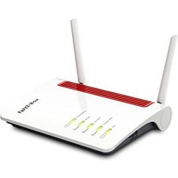 FRITZ!Box 6850 5G Router Inalámbrico Gigabit Ethernet Doble Banda (2,4 GHz / 5 GHz) Negro, Rojo, Blanco