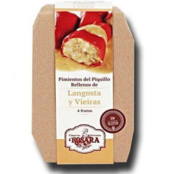 Pimientos rellenos de langosta