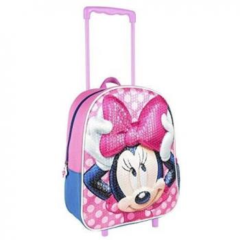Cerdá, Mochila con Ruedas Infantil 3D de Spiderman con Lentejuelas-Licencia Oficial Disney Studios Unisex niños, Multicolor, 260X310X100MM