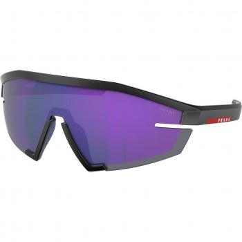 Prada Linea Rossa PS03ZS 1BO05U Men's Geometric Black Sunglasses Size 144