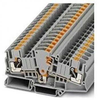 Phoenix Contact PTME 6 Disconnect Terminal Block 30A, 2 Poles, Gray, Wire Range 0.5 mm² - 6 mm², Pack of 50