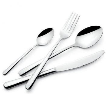 Set de Cubertería Lagostina Ambra 24 Piezas para 6 Personas - Acero Inoxidable Cromo Lucido