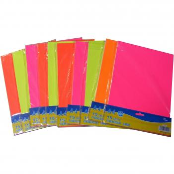 150 láminas tamaño A4 con diseño de/de color amarillo flúor para tarjetas futurista de neón 200GSM