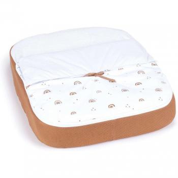 Saco nórdico ajustable teja para minicuna CREA 55x70 cm