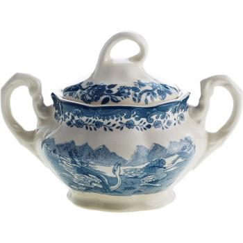 Azucarero de Porcelana Ceilán La Cartuja de Sevilla