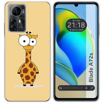 Funda de Silicona para Zte Blade A72s con Diseño de Jirafa y Dibujos