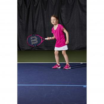 Wilson Burn Pink 25 RKT - Raqueta para niña, color rosa / negro / azul, talla 25