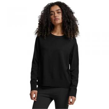Urban Classics Ladies Knitted Roundneck Jumper Sweatshirt Black - M - 70% Viscose, 30% Nylon, Knitwear