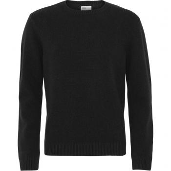 Colorful Standard Classic Merino Wool Crew Neck Sweater in Deep Black