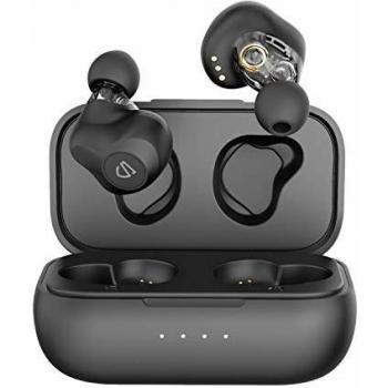 Auriculares Dual Drivers Cascos Inalámbricos Bluetooth 5.0 TWS SoundPEATS Truengine SE Mini True Wireless HiFi Cascos con Micrófono Audífonos In-Ear Manos Libres