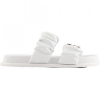 Armani Exchange Stylish Slides for Everyday Comfort, White Female, Size: 7 UK / Size: 10 US