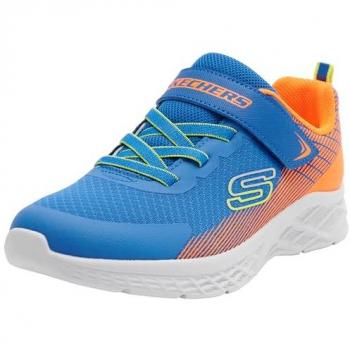 Zapatillas Skechers Microspec II Zovri Niños Azul Naranja Running-Walking EU 30