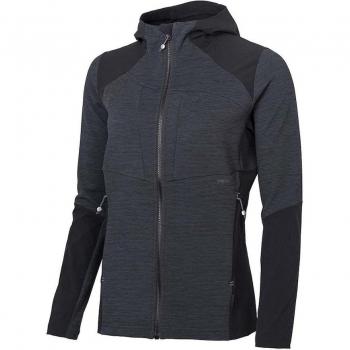 Chaqueta Softshell con Capucha para Mujer Ternua Tileka - Felpa, Resistente al Agua, Secado Rápido, Color Gris, Talla L