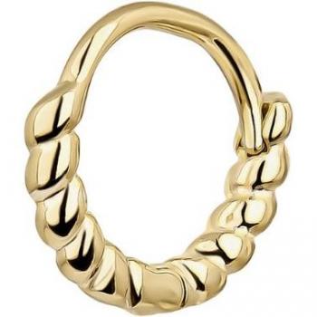 Ear Candy - Piercing de aro Madeleine en Plata 925 bañado en Oro Amarillo 18k